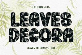 Leaves Decora Font