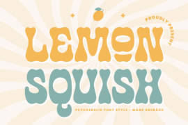 Lemon Squish Outline PERSONAL Font