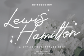 Lewis Hamilton Font
