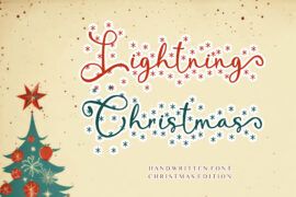 Lightning Christmas – Personal Font