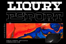 Liqury Esport – Demo Version Font