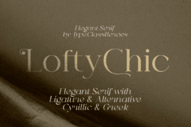 Lofty Chic Demo Font