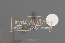 Lomenthosy Slant Font