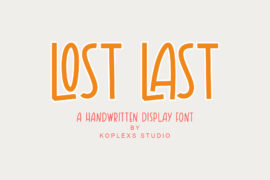 LOST LATE Font
