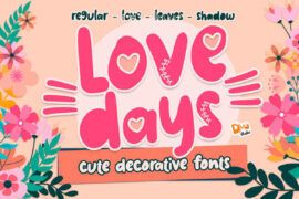 Love Days Love Font