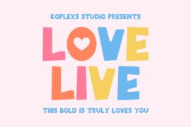 Love Live Font