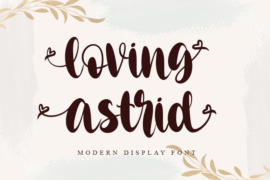 loving astrid-personal use Font
