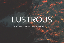 Lustrous Font Family