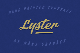 Lyster PERSONAL USE ONLY Font Family