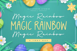 Magic Rainbow Font