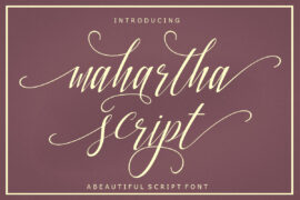Mahartha Script Font