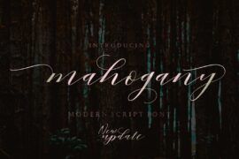 Mahogany Script Font