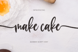 make cake Font
