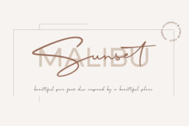 Malibu Sunset Free Font Family