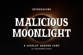 Malicious Moonlight Font