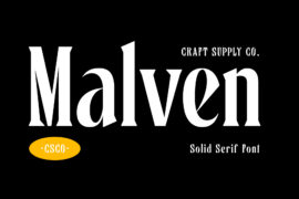 Malven demo Font