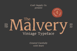 Malvery Free Font Family