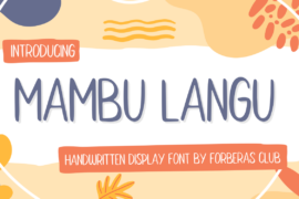 Mambu Langu Font