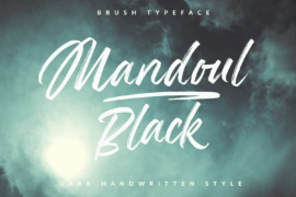 Mandoul Black PERSONAL USE ONLY Font