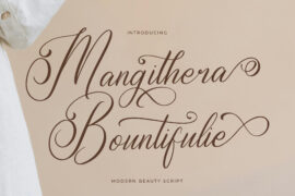 Mangithera Bountifulie DEMO VER Font Family