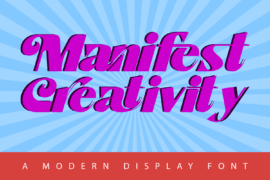 Manifest Creativity Demo Font