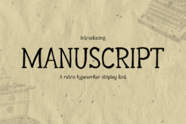 MANUSCRIPT Font
