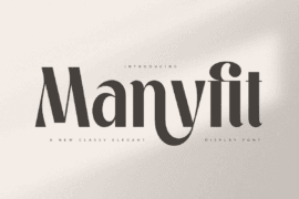 Manyfit Font