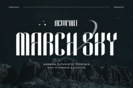 MARCH SKY Free Trial Font