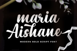 Maria Aishane Script Font