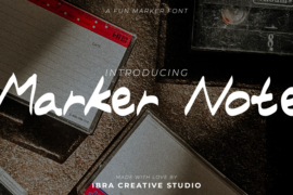 Marker Note Font