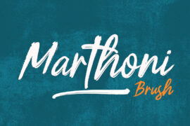 Marthoni Brush Font Family