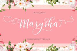Marysha Script Font