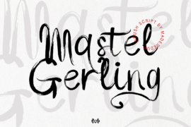 Mastel Gerling Demo Font