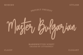 Master Bulgarian Font
