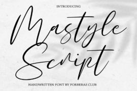Mastyle Script Font