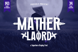 MATHER LAORD trial Font