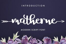 Matherne Script Font