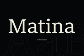 Matina Demo Font