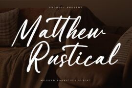 Matthew Rustical DEMO VERSION Font Family