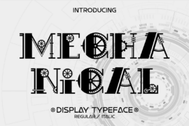 Mechanical Demo Font