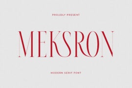 Meksron DEMO VERSION Font Family