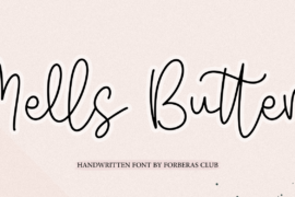 Mells Butter Font