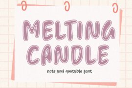 Melting Candle Font
