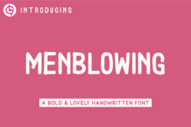 Menblowing Font