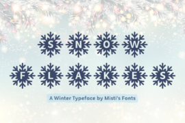 MF Snowflakes Font