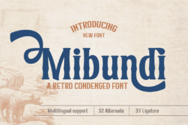 Mibunditrial Font