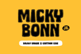 Micky Bonn Font Family