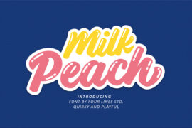 Milk Peach Font Family