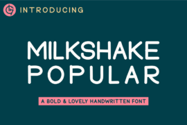 Milkshake Popular Font