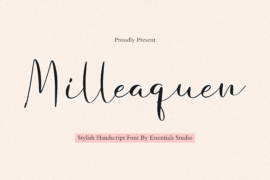 Milleaqueen Font